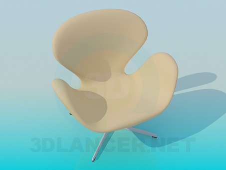 3d model Armchair on the stem - preview 3d model Armchair on the stem - preview