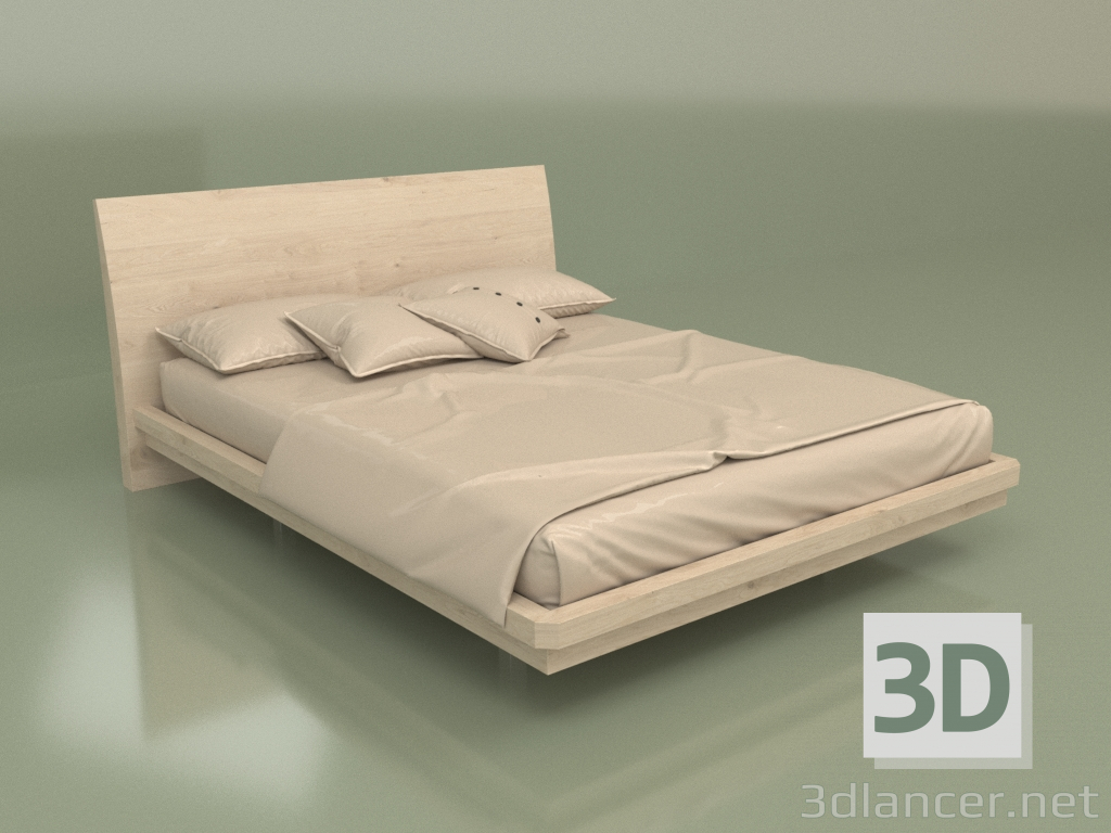3D modeli Çift kişilik yatak Mn 2016 (Şampanya) - önizleme