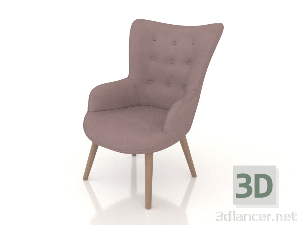 3 डी मॉडल कुर्सी Hygge (मूंगा) - पूर्वावलोकन