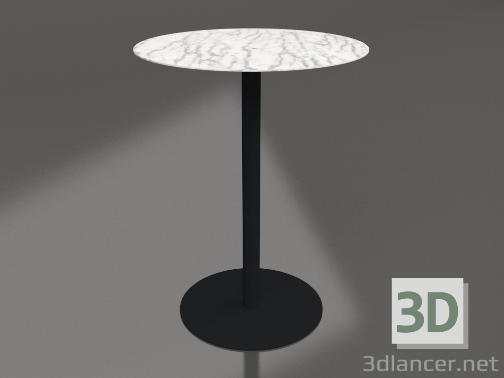 modèle 3D Table bistro Neige (Marbre) - preview