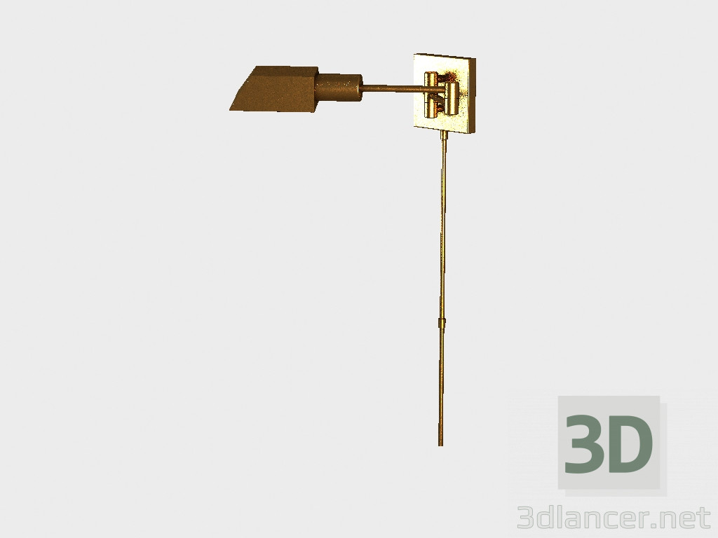 3D Modell Leuchter Wandleuchter (SN 020-1BRS) - Vorschau