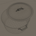 3d model Casserole with lid (stainless steel) - preview