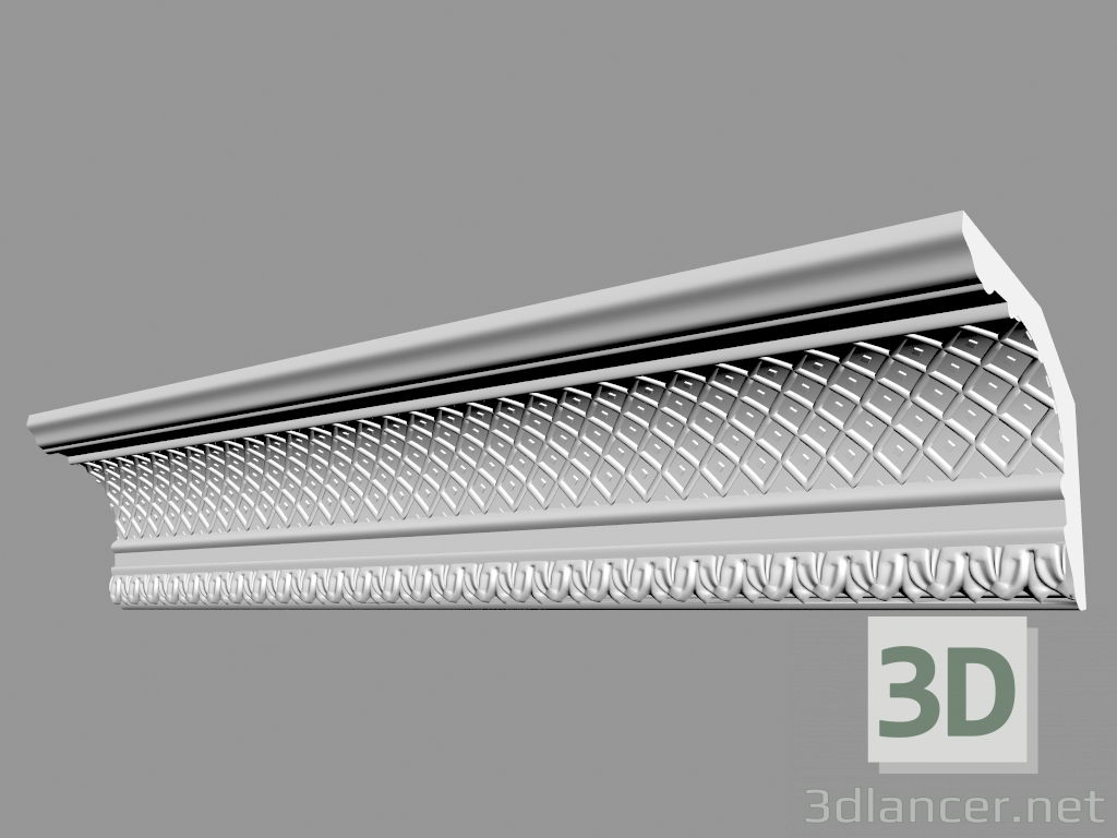modèle 3D Corniche moulée (CF2) - preview