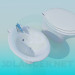 3d model The toilet and bidet - preview