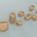 3D modeli Duvar dekoru Taş (Pembe Altın) - önizleme