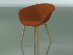 Chair 4233 (4 wooden legs, upholstered, bleached oak)
