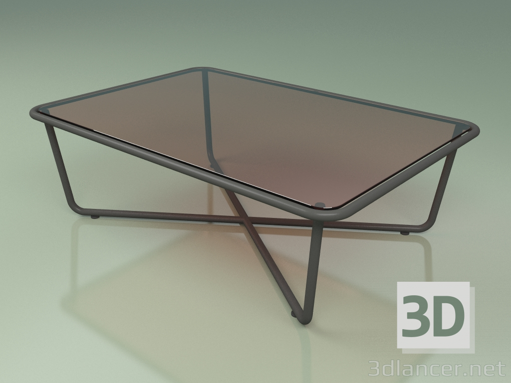 modello 3D Tavolino 002 (Vetro Bronzato, Metallo Fumé) - anteprima