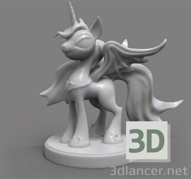 modèle 3D Licorne - preview