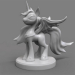 3d model unicorn - preview