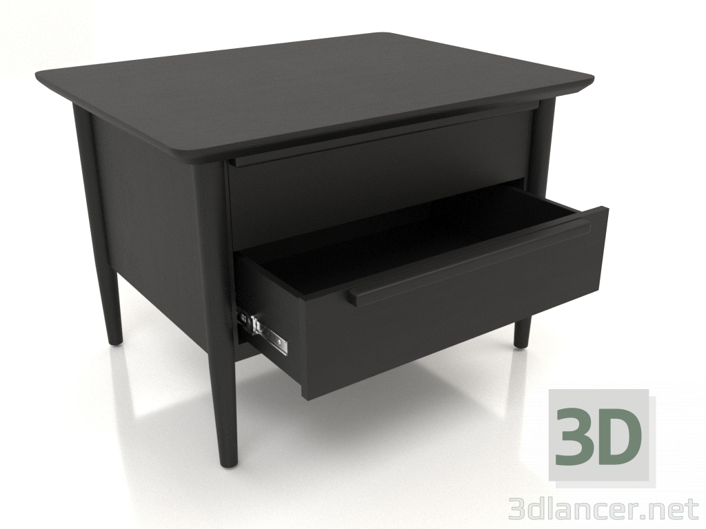 3D Modell Schrank MC 02 (mit ausgezogener Schublade) (725x565x500, Holz schwarz) - Vorschau