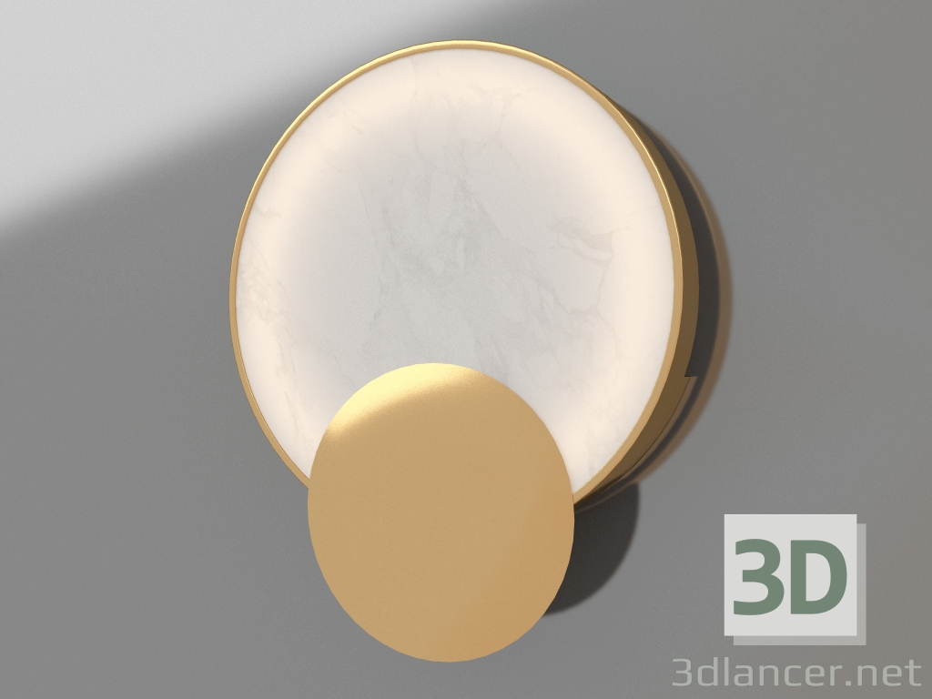 3D Modell Wandleuchte Ceuta Kupfer (07859.23) - Vorschau
