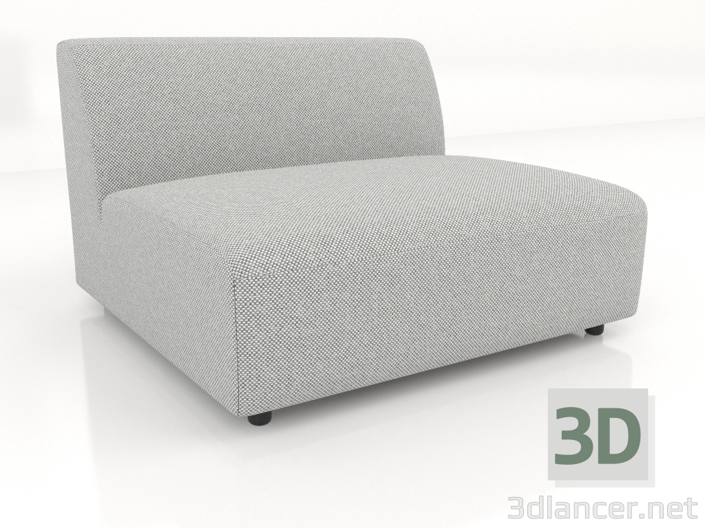 modello 3D Modulo divano 1 posto (XL) 103x100 - anteprima