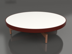 गोल कॉफी टेबल Ø90x22 (वाइन रेड, डेकटन जेनिथ)