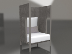 Chaise longue cocoon (Quartz gray)