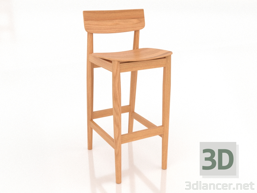 3d model Taburete de bar ABIY - vista previa 3d model Taburete de bar ABIY - vista previa