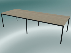 Dikdörtgen masa Ayağı 300x110 cm (Meşe, Siyah)