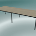 3 डी मॉडल आयताकार टेबल बेस 300x110 सेमी (ओक, ब्लैक) - पूर्वावलोकन