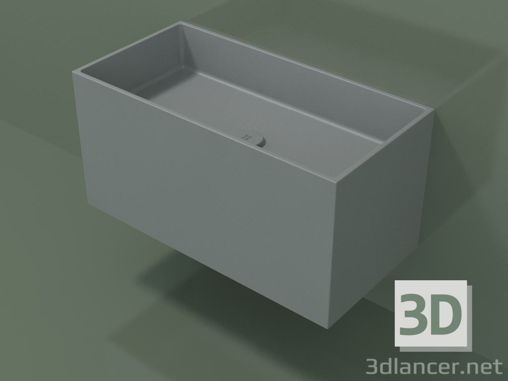 3d model Wall-mounted washbasin (02UN42101, Silver Gray C35, L 72, P 36, H 36 cm) - preview