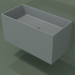 3d model Wall-mounted washbasin (02UN42101, Silver Gray C35, L 72, P 36, H 36 cm) - preview