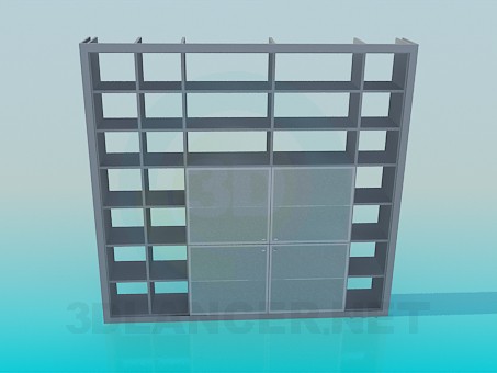 3d model Wall-rack for books - preview 3d model Wall-rack for books - preview