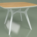 modello 3D Tavolo da pranzo Lars Oak (bianco, 1000x1000) - anteprima