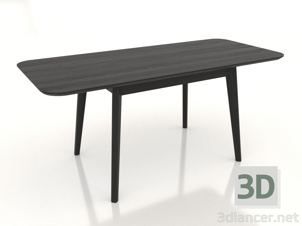 Modelo 3d Mesa de jantar TRANSFORM 1700x750 mm (preto RAL 9005) - preview