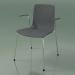 3d model Chair 3944 (4 metal legs, polypropylene, with armrests) - preview