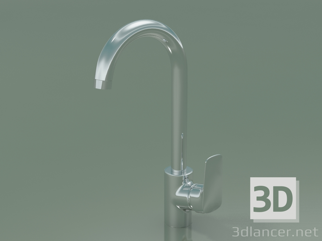 3D Modell Einhebel-Küchenmixer (71835000) - Vorschau