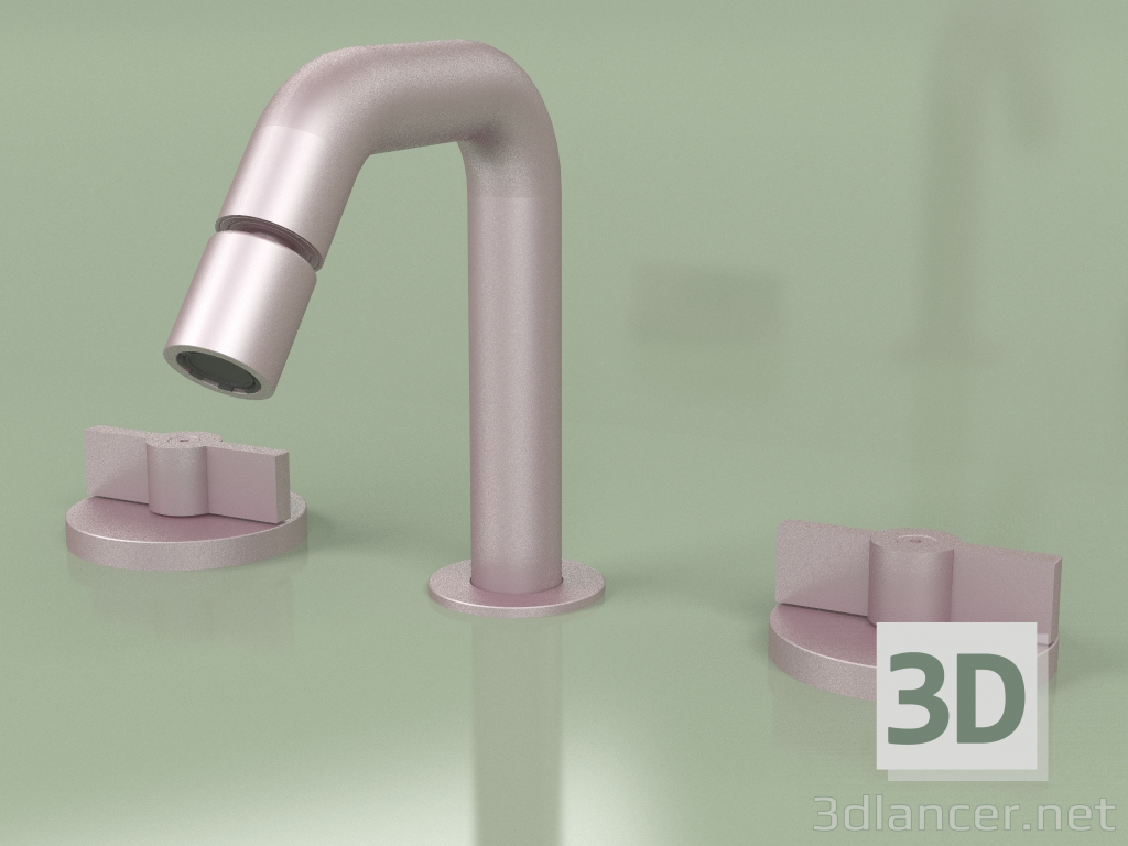 modèle 3D Mitigeur bidet avec bec réglable (19 37 V, OR) - preview