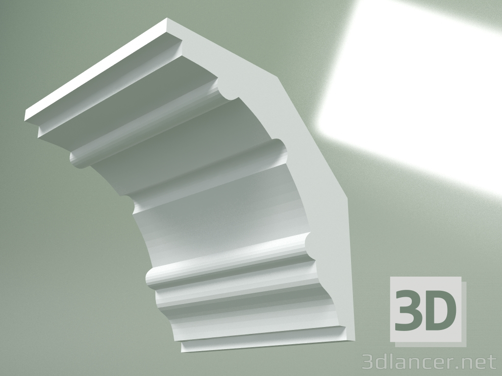 3d model Plaster cornice (ceiling plinth) KT368 - preview