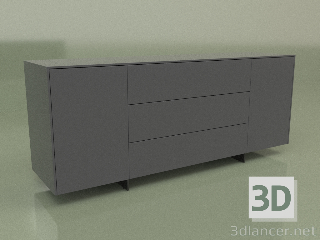 modèle 3D Commode CN 230 (Anthracite) - preview