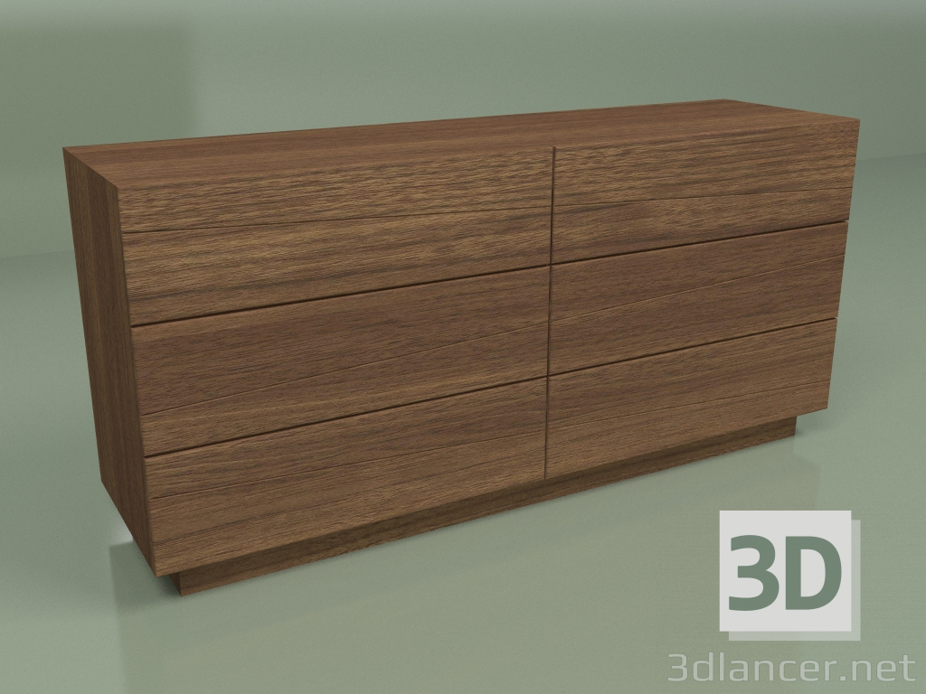 3d model Chest of drawers Bora 160 cm - preview
