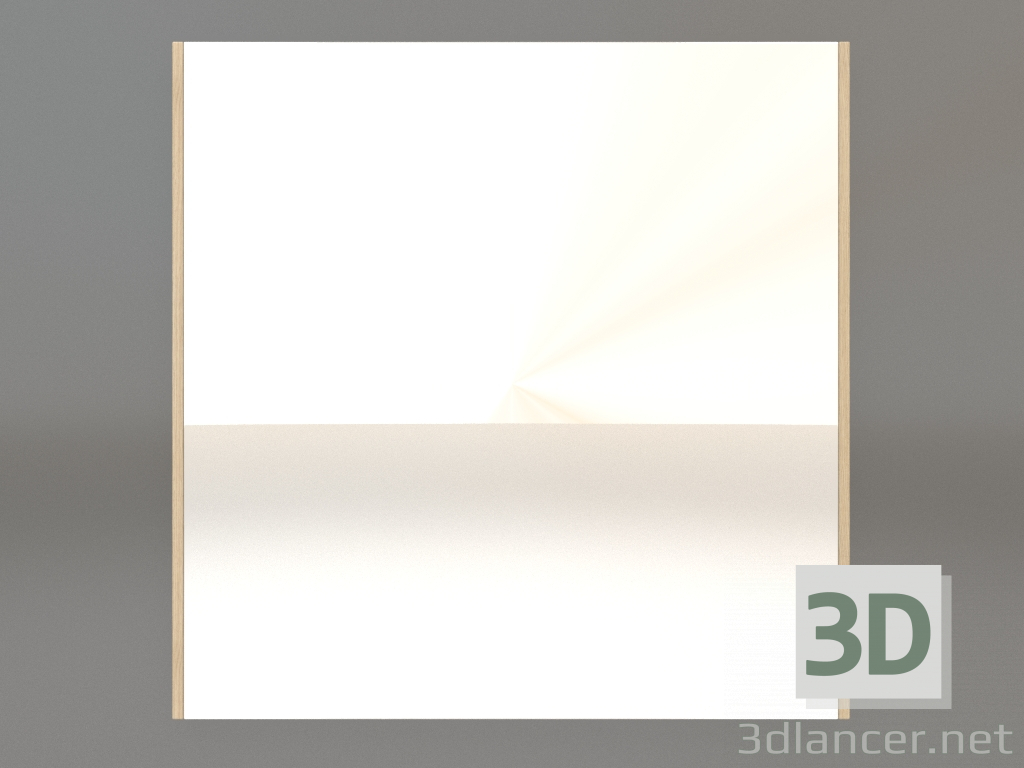 3 डी मॉडल मिरर ZL 01 (600х600, लकड़ी सफेद) - पूर्वावलोकन