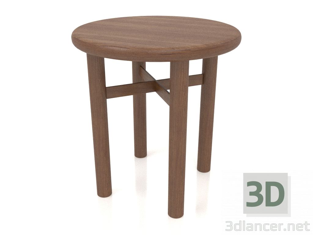 modèle 3D Tabouret (extrémité arrondie) JT 032 (D=400x430, bois brun clair) - preview