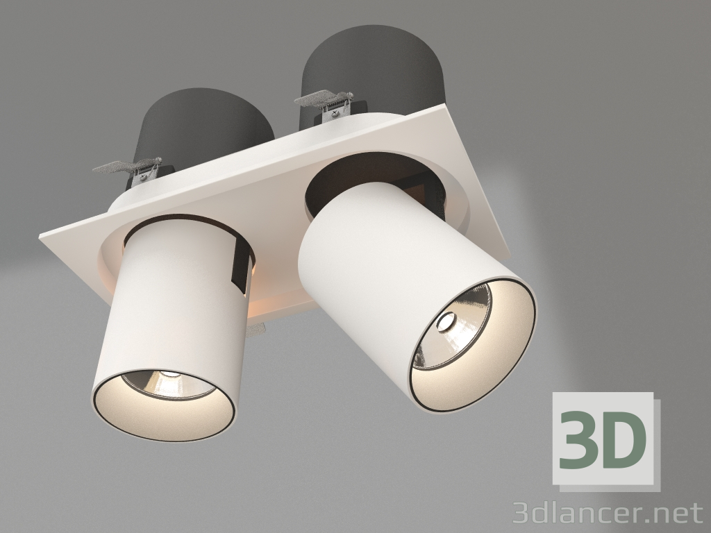 3D Modell Lampe LTD-PULL-S110x210-2x10W Warm3000 (WH, 24 Grad, 230V) - Vorschau