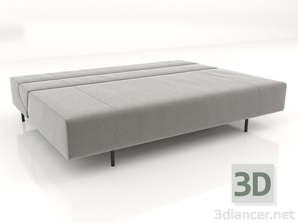 Modelo 3d O sofá-cama está desdobrado - preview