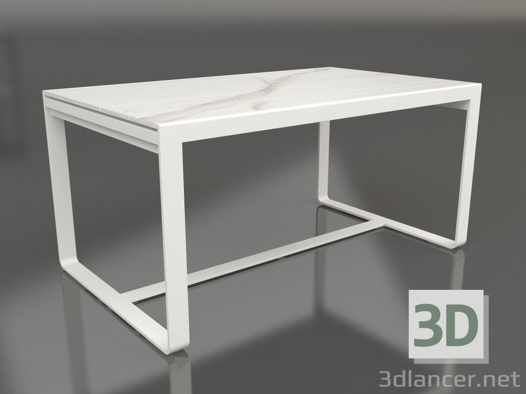 Modelo 3d Mesa de jantar 150 (DEKTON Aura, cinza ágata) - preview