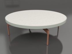 Round coffee table Ø120 (Cement gray, DEKTON Sirocco)