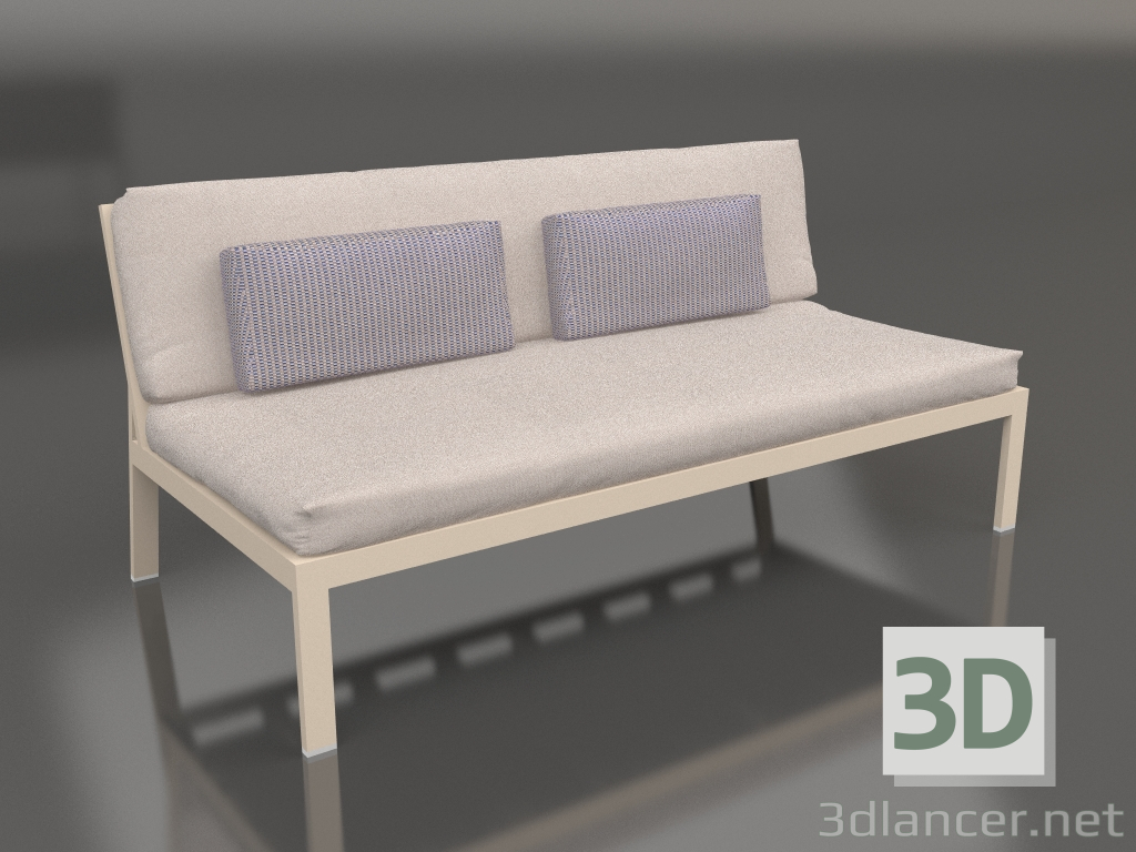 modello 3D Modulo divano, sezione 4 (Sabbia) - anteprima