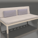 modello 3D Modulo divano, sezione 4 (Sabbia) - anteprima