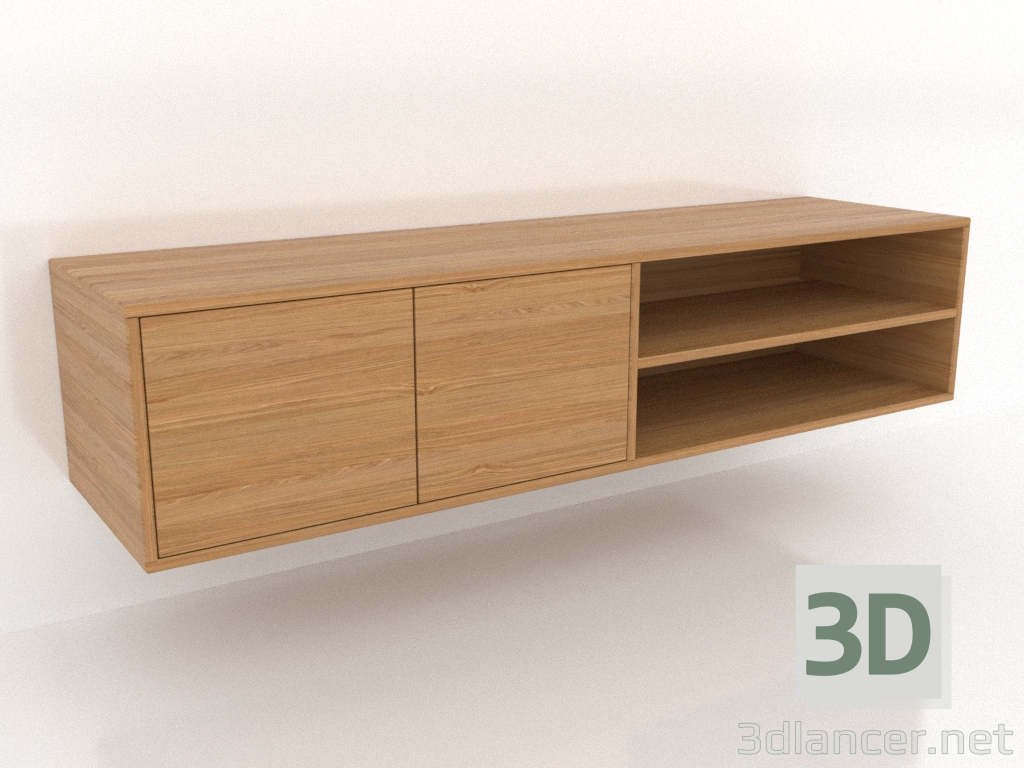 modèle 3D Meuble TV 1 1500x400 mm (chêne naturel) - preview modèle 3D Meuble TV 1 1500x400 mm (chêne naturel) - preview