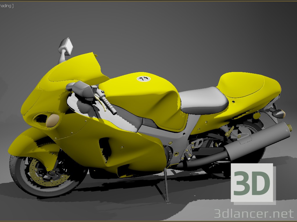 3d model Sport Motorbike - vista previa