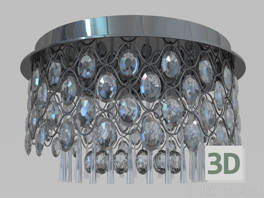 3d model Lamp Ceiling cetara mx 103910-18a 18 set crystal - preview