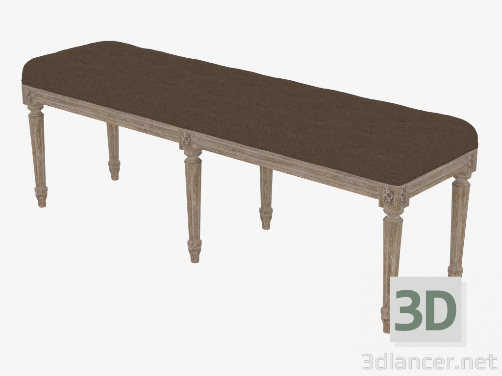 3D Modell Bench FRENCH LOUIS BANK (7801.0008.A008) - Vorschau