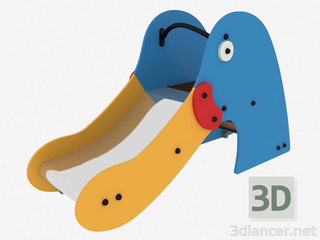modello 3D Collina di un parco giochi per bambini Anatra (5207) - anteprima