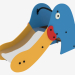 3D modeli Çocuk oyun alanı Hill Duck (5207) - önizleme