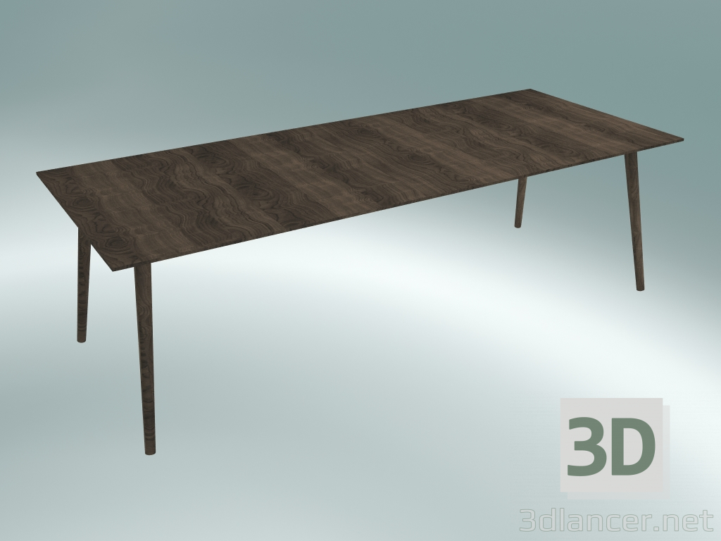 3D modeli Yemek Masası Arasında (SK6, 250x100cm H 74cm, Füme vernikli meşe) - önizleme
