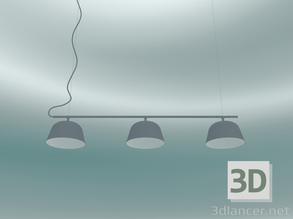 modèle 3D Lampe sur rail Ambit (Gris) - preview
