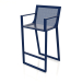 3d model High stool with a high back and armrests (Night blue) - preview