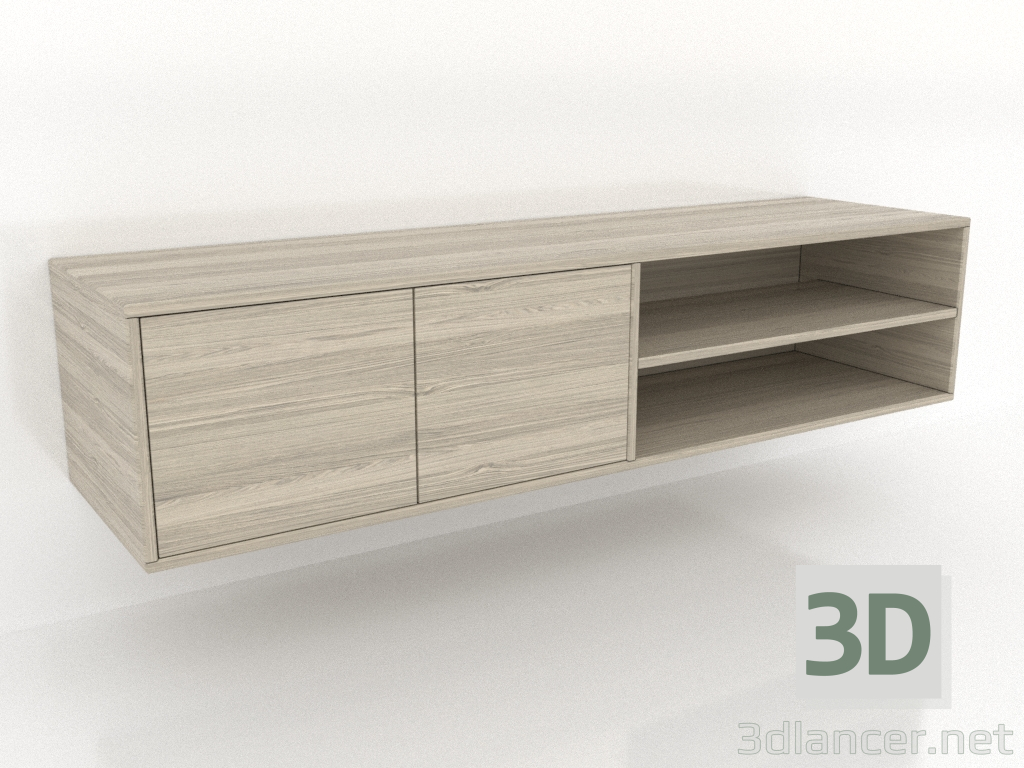 modèle 3D Meuble TV 1 1500x400 mm (chêne éclairci) - preview modèle 3D Meuble TV 1 1500x400 mm (chêne éclairci) - preview